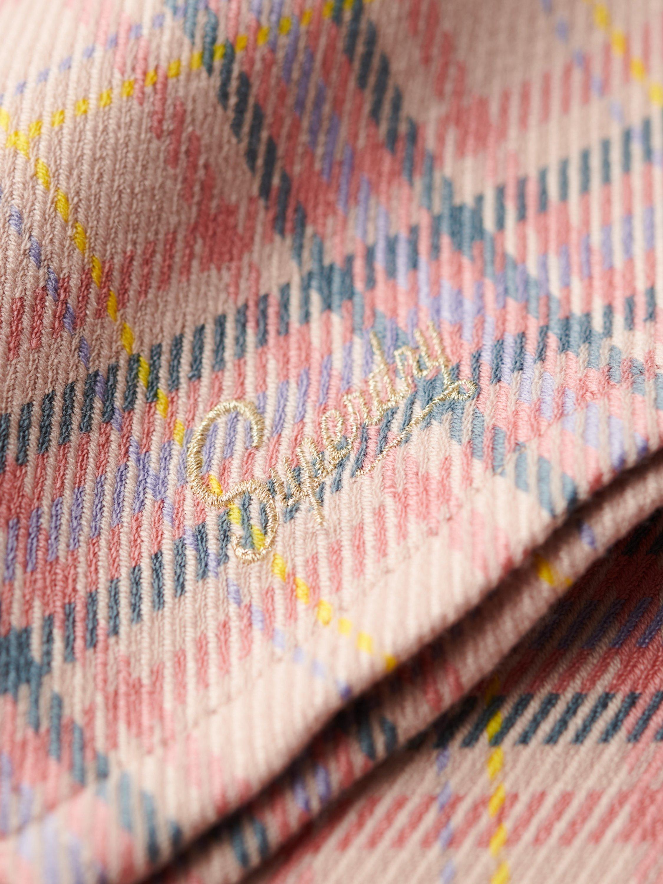 Product image 6 of 6, which shows Superdry Check Mini Skirt, Pink, 6