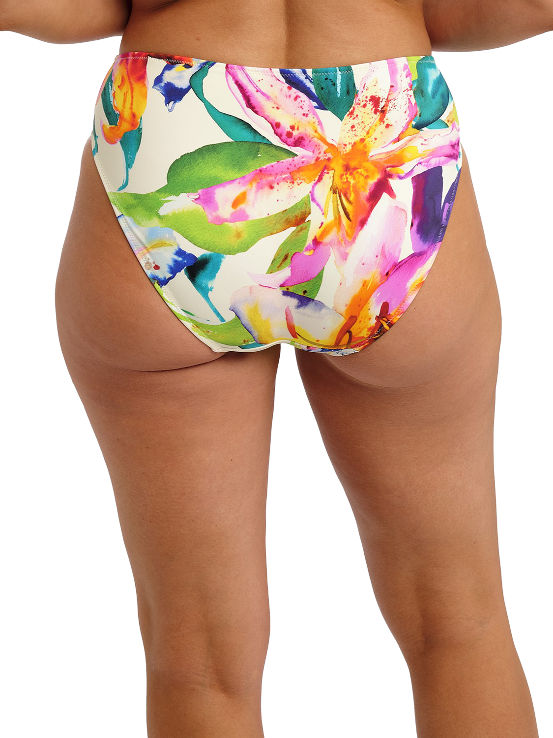 Product image 2 of 4, which shows Fantasie Iguazu Falls Mid Rise Bikini Bottoms, Multi, S