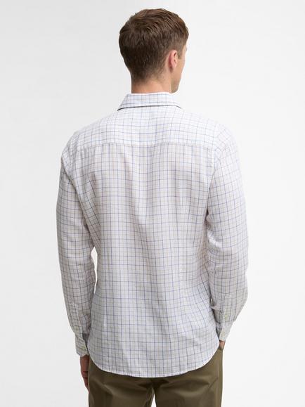 Barbour Belleview Cotton Blend Regular Fit Check Shirt, White - view 2, White