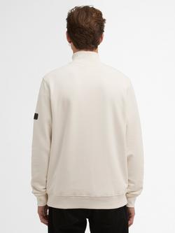 Barbour International Ehan Cotton Blend Half-Zip Sweatshirt, Whisper White - view 2, Whisper White
