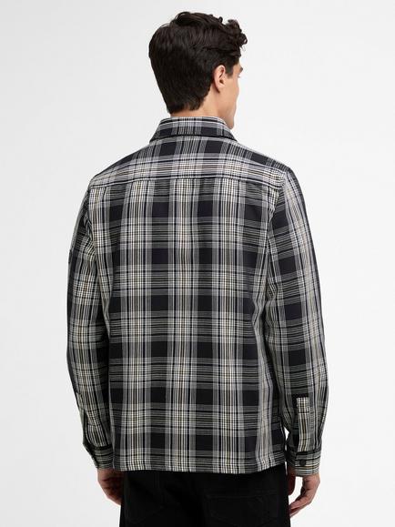 Barbour International Seafield Cotton Regular Fit Overshirt, Black - view 2, Black