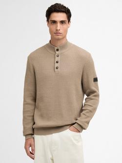 Barbour International Cotton Herring Half-Zip Jumper, Coriander, Coriander
