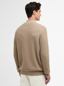 Barbour International Cotton Herring Half-Zip Jumper, Coriander - view 2, Coriander