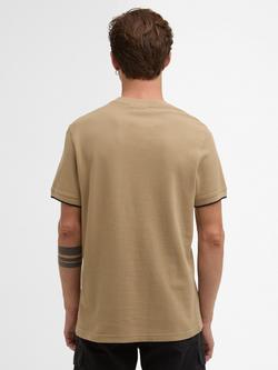 Barbour International Eamon Cotton Regular Fit Pique T-Shirt, Coriander - view 2, Coriander