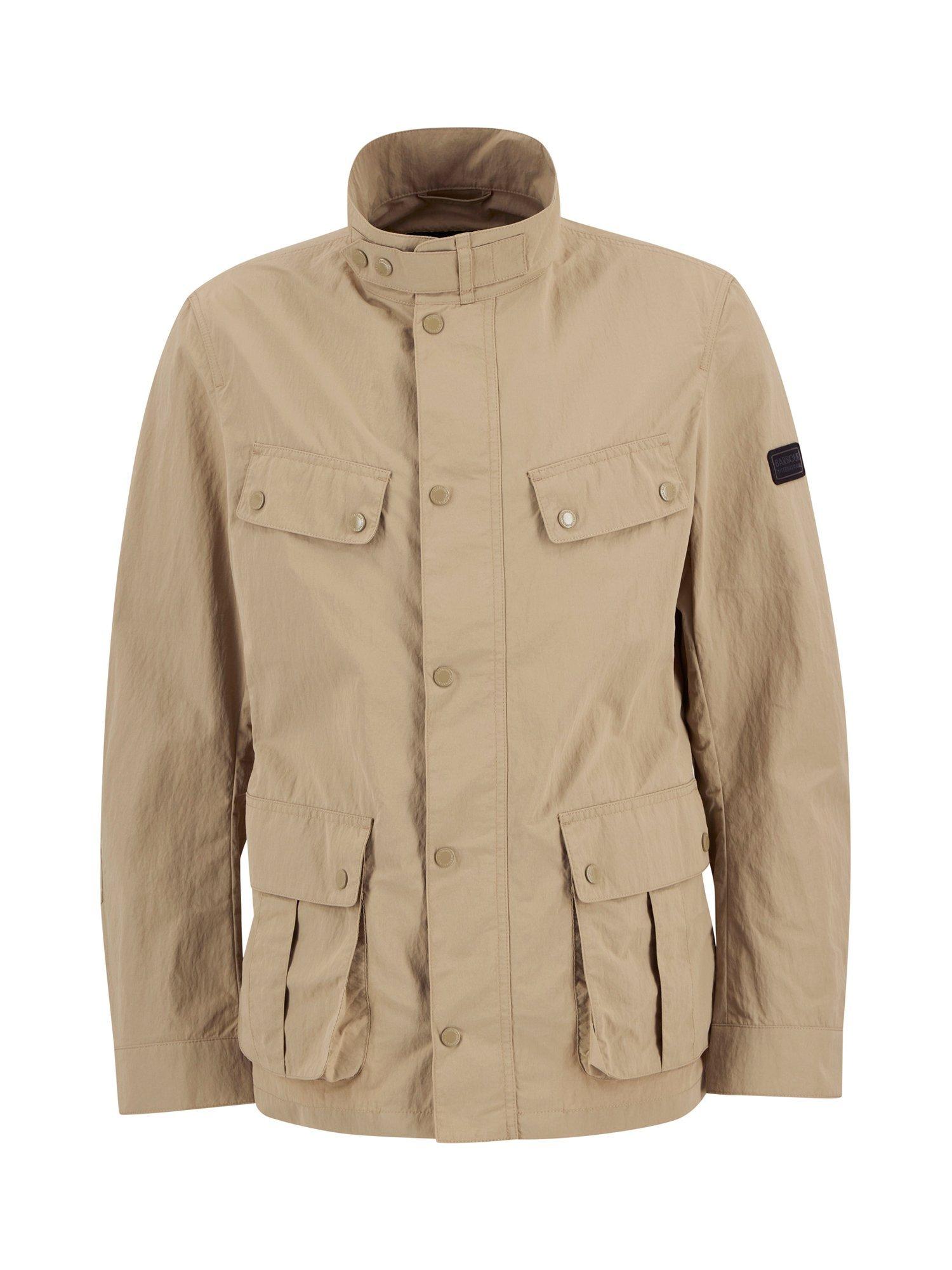 Product image 4 of 9, which shows Barbour International Duke Waxed Utility Jacket, Coriander, S