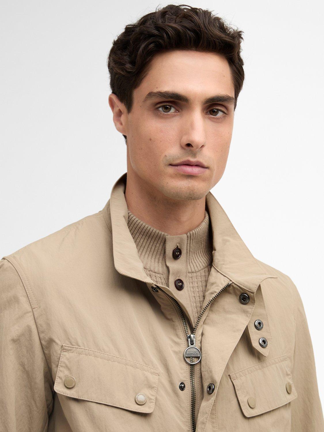 Product image 7 of 9, which shows Barbour International Duke Waxed Utility Jacket, Coriander, S