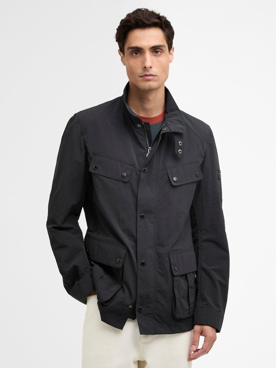 Product image 1 of 9, which shows Barbour International Modern Duke Showerproof Jacket, Black, S