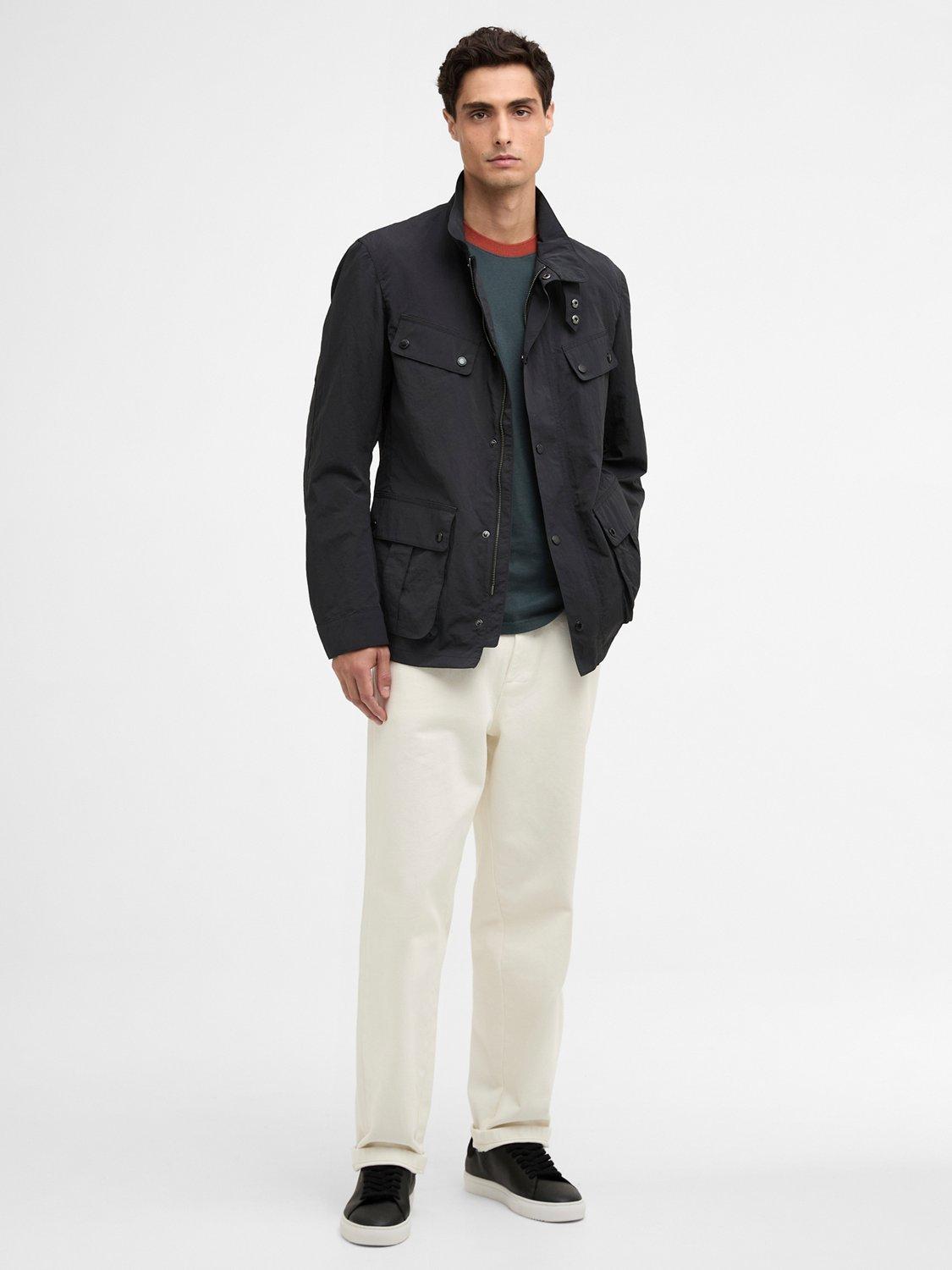 Product image 3 of 9, which shows Barbour International Modern Duke Showerproof Jacket, Black, S