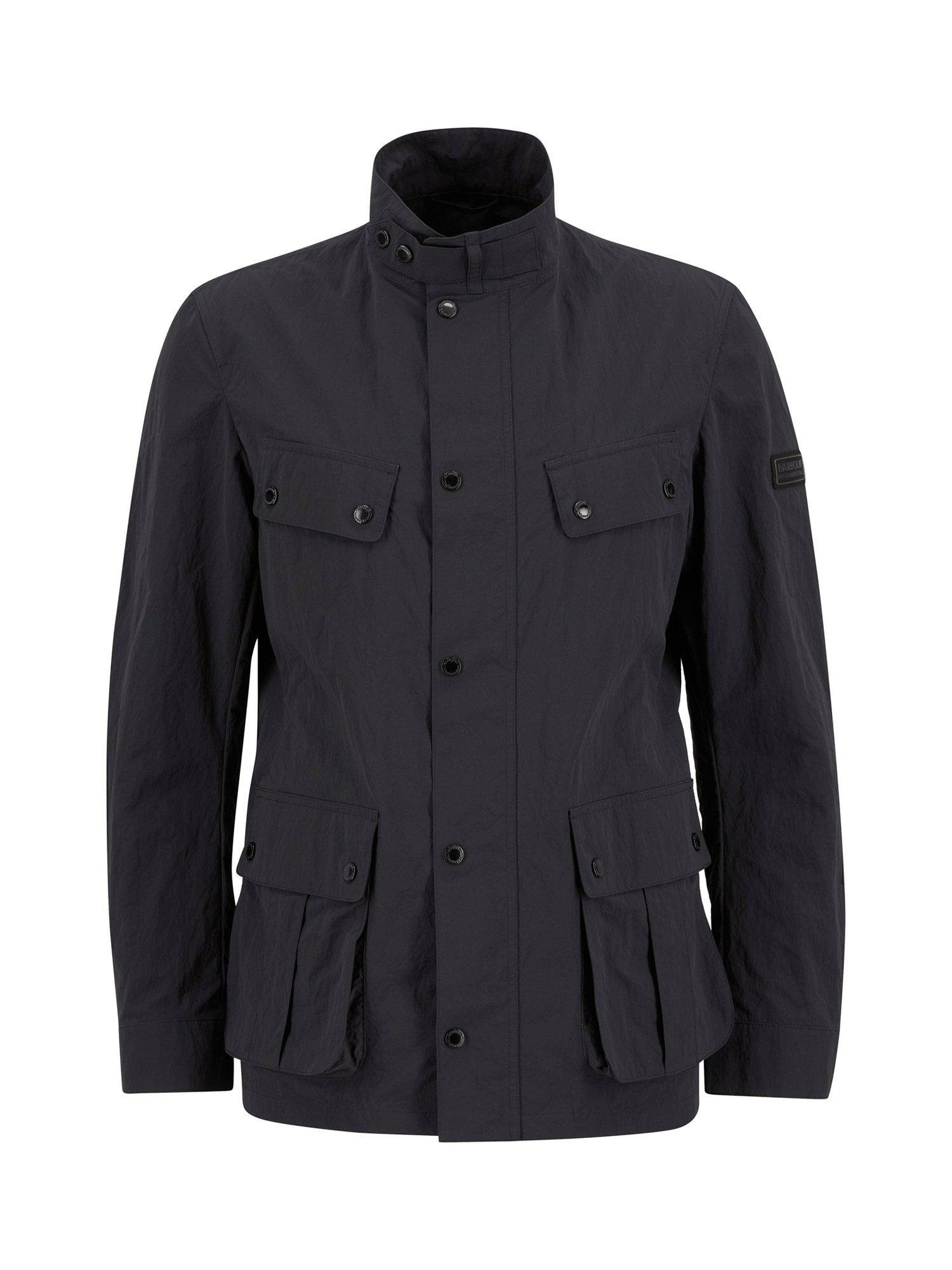Product image 4 of 9, which shows Barbour International Modern Duke Showerproof Jacket, Black, S