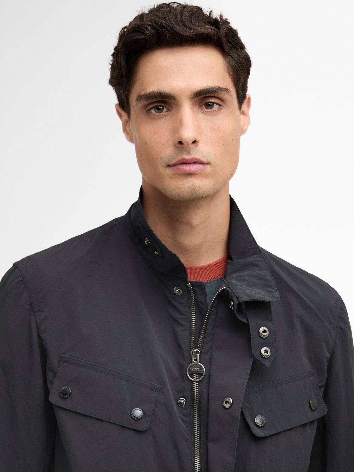 Product image 8 of 9, which shows Barbour International Modern Duke Showerproof Jacket, Black, S
