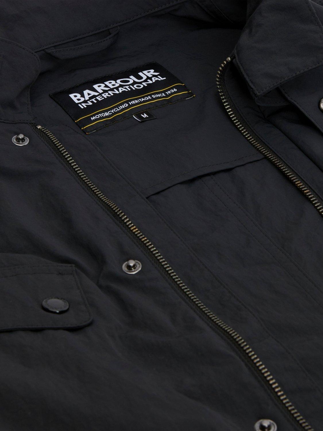 Product image 9 of 9, which shows Barbour International Modern Duke Showerproof Jacket, Black, S