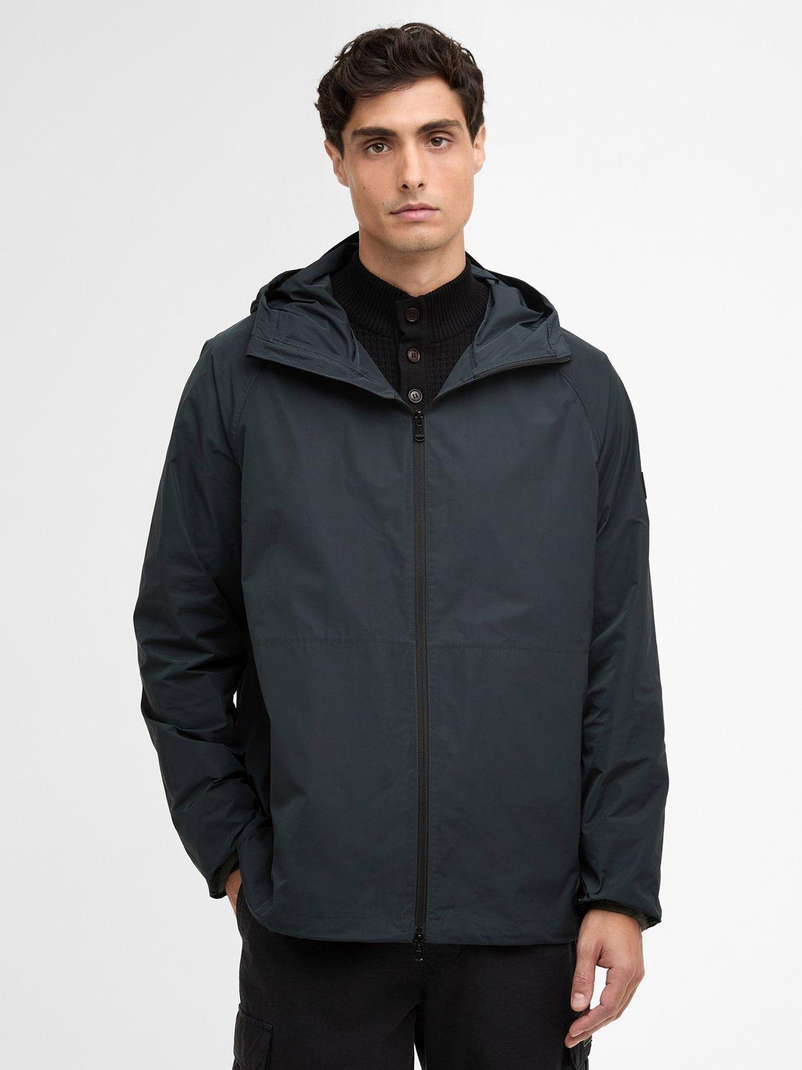 Product image 1 of 7, which shows Barbour International Peckett Showerproof Jacket, Forest River, S