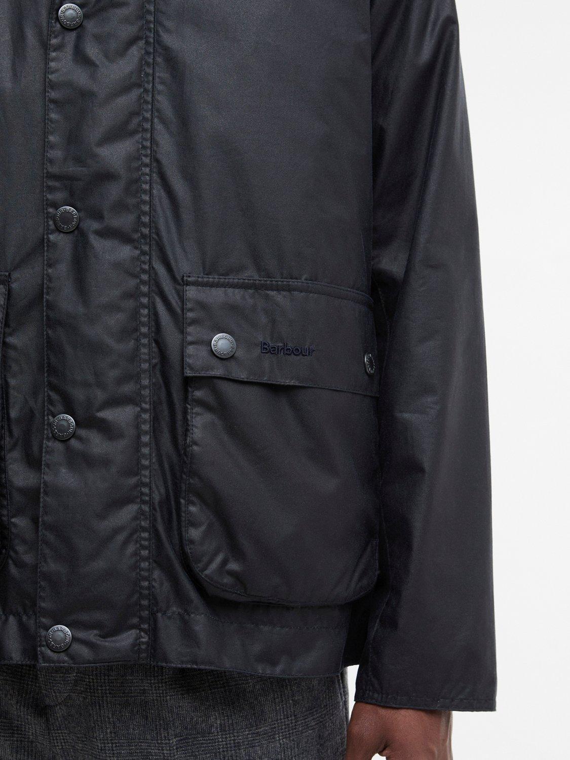 Product image 6 of 7, which shows Barbour Beadle Waxed Cotton Jacket, Navy/Highland, S