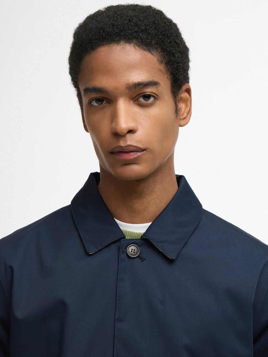 Product image 5 of 7, which shows Barbour Rokig Waterproof Mac, Navy/Highland, S