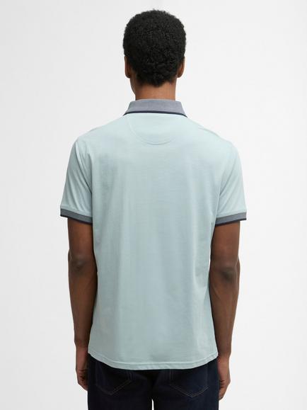Barbour Cornsay Cotton Regular Fit Short Sleeve Polo Shirt, Slate - view 2, Slate
