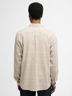 Barbour Kingswell Cotton Blend Regular Fit Tartan Check Shirt, Light Stone - view 2, Light Stone