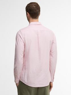 Barbour Cotton Tailored Fit Stripe Oxford Shirt, Red - view 2, Red