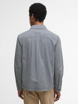 Barbour Willowburn Cotton Regular Fit Gingham Overshirt, Navy - view 2, Navy