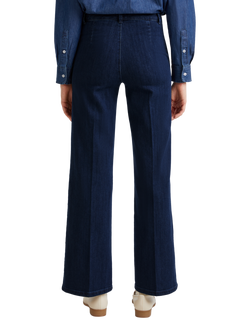 Benetton High Waist Flared Jeans, Blue - view 2, Blue