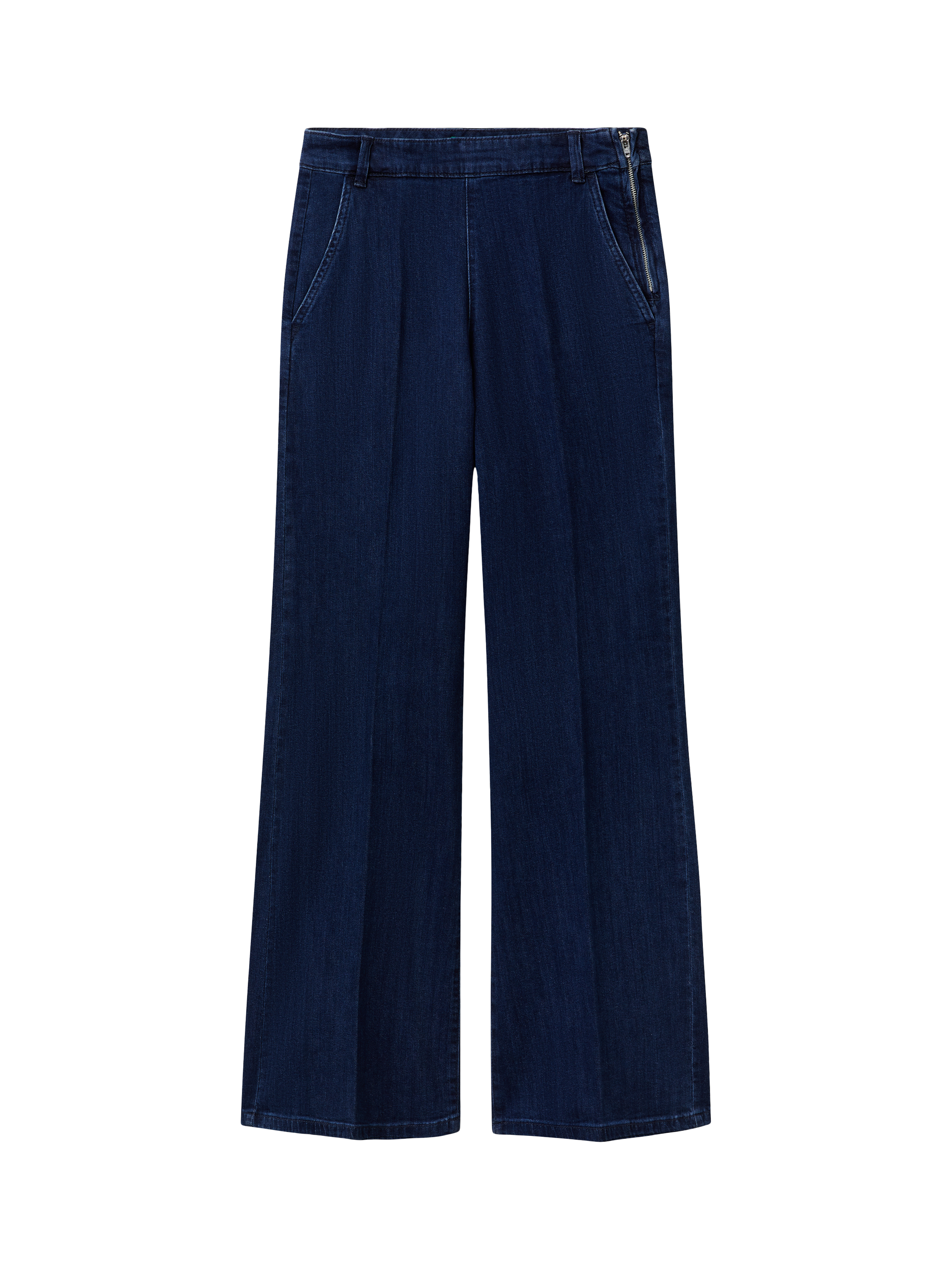 Product image 4 of 5, which shows Benetton High Waist Flared Jeans, Blue, 6
