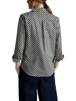 Benetton Geometric Long Sleeve Shirt, Multi - view 2, Multi