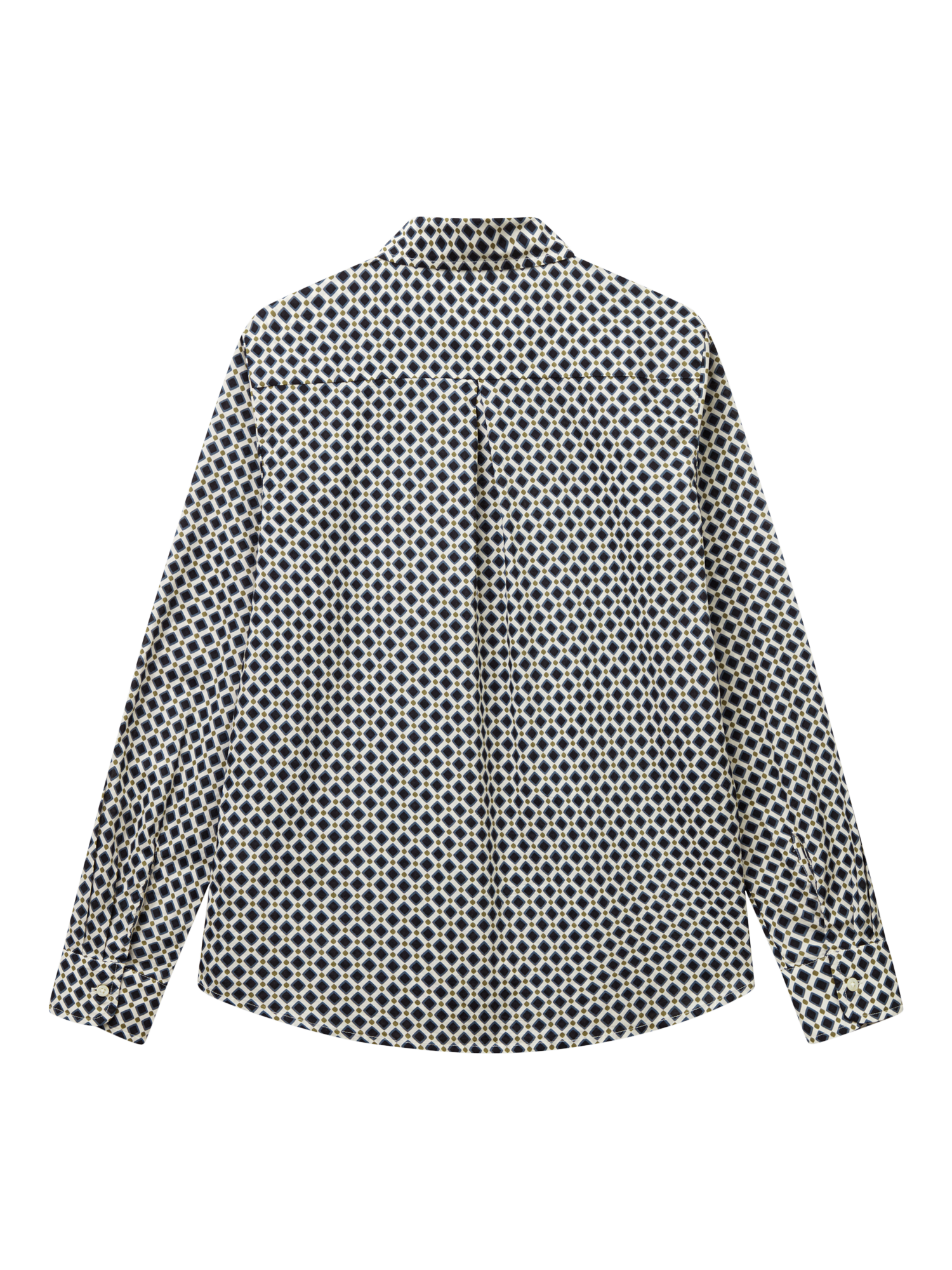 Product image 5 of 5, which shows Benetton Geometric Long Sleeve Shirt, Multi, XS