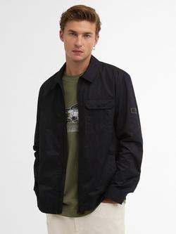 Barbour International Warren Regular Fit Overshirt, Black, Black