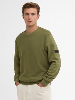 Barbour International Kaspain Crew Sweater, Burnt Olive, Burnt Olive