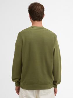 Barbour International Kaspain Crew Sweater, Burnt Olive - view 2, Burnt Olive
