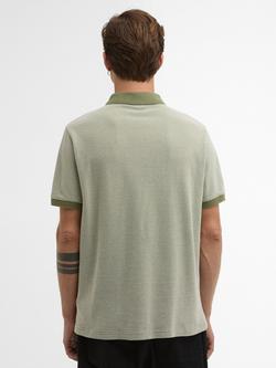 Barbour International Textured Polo Shirt, Burnt Olive - view 2, Burnt Olive