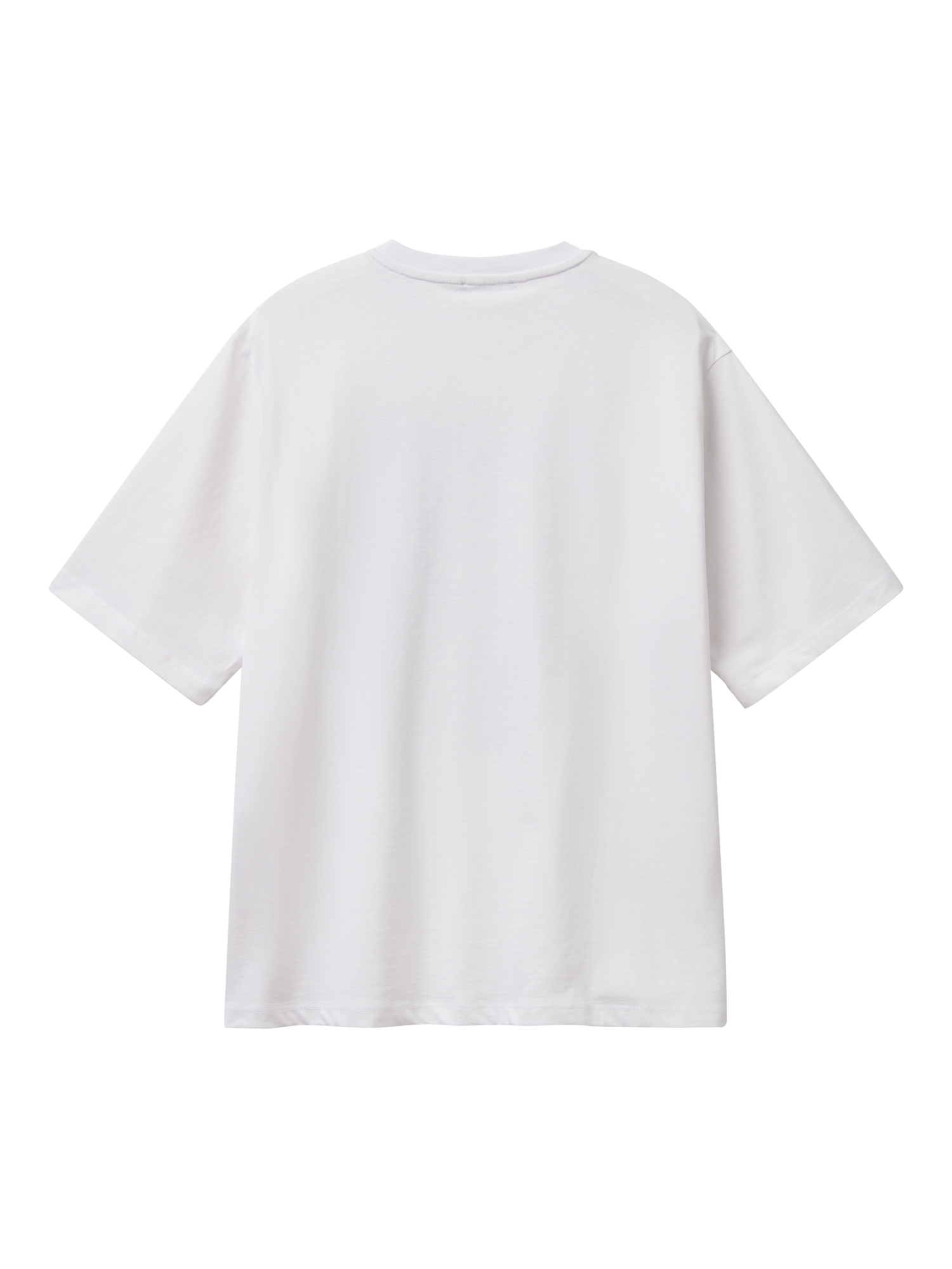 Product image 5 of 5, which shows Benetton Graphic T-Shirt, White, S