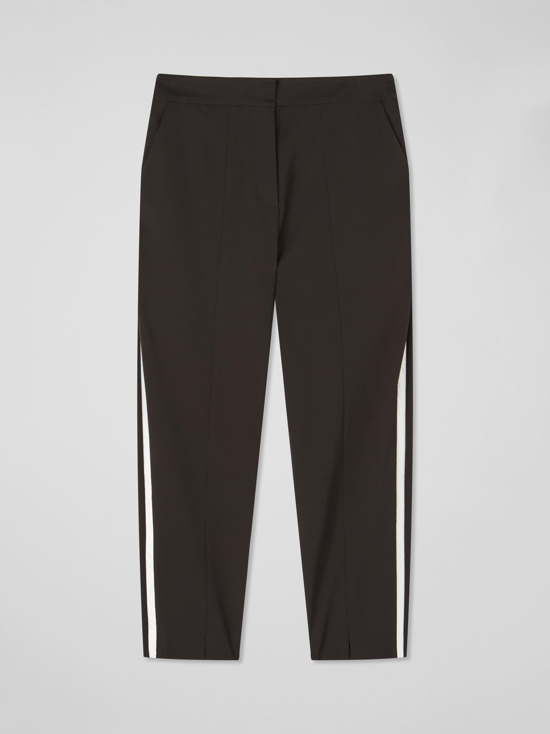 Product image 3 of 3, which shows LKB London Zig Slim Cigarette Trousers, Black, 6
