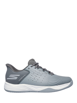 Skechers Hands Free Slip-Ins Relaxed Fit Viper Court Reload Trainers, Grey