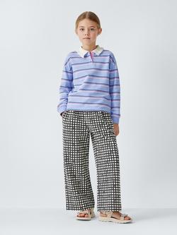 John Lewis Kids' Stripe Rugby Shirt, Multi - view 2, Multi