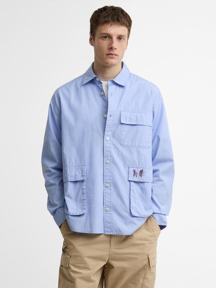 Barbour Paul Smith Loves Barbour Swale Shirt, Mid Blue, Mid Blue