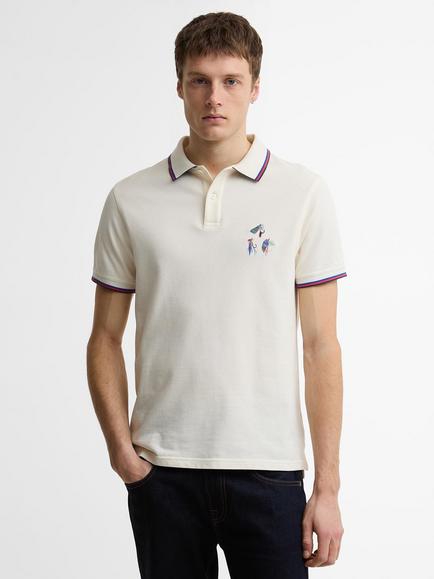 Barbour Paul Smith Loves Barbour Lure Polo Shirt, Whisper White, Whisper White