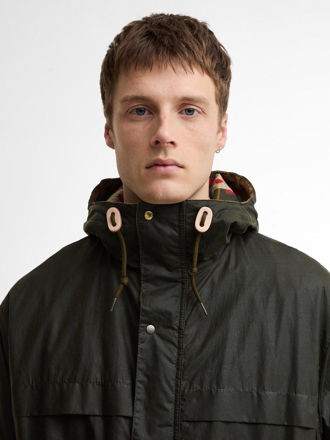 Barbour Paul Smith Loves Barbour Durham Wax Jacket, Archive Olive