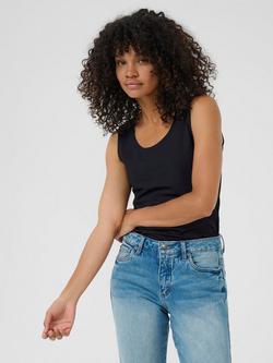 KAFFE KAarina Sleeveless Top, Black Deep