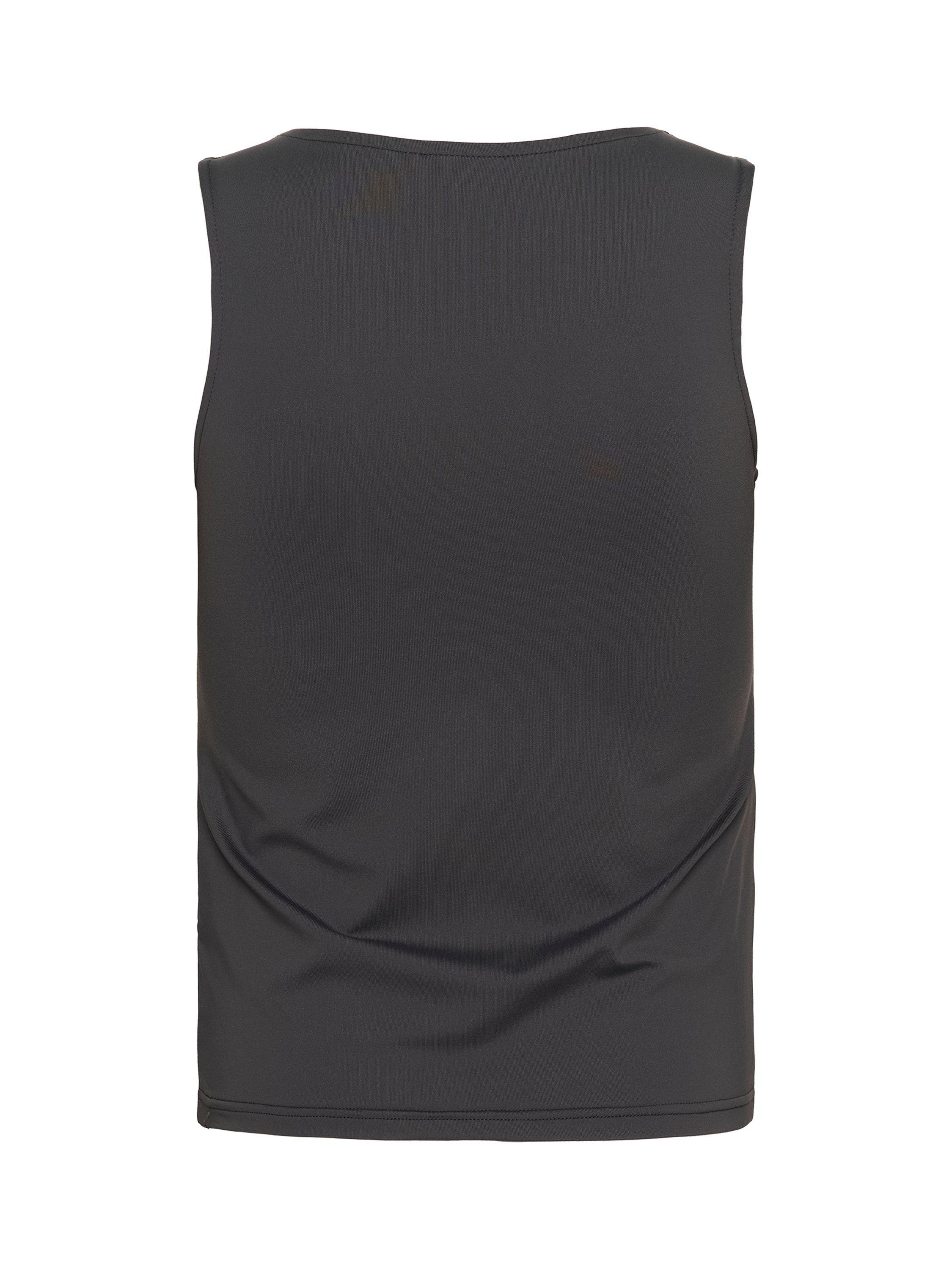 Product image 6 of 6, which shows KAFFE KAarina Jersey Top, Black Oyster, S
