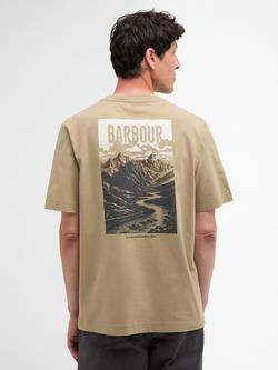 Barbour Morden Cotton Graphic T-Shirt, Grey Olive - view 2, Grey Olive