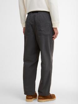 Barbour Grendle Casual Cotton Trousers, Asphalt - view 2, Asphalt
