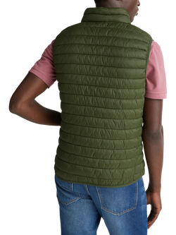 Benetton Zip Front Quilted Gilet - view 2, Green