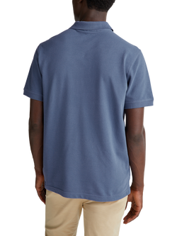 Benetton Cotton Regular Fit Short Sleeve Polo Shirt - view 2, Blue