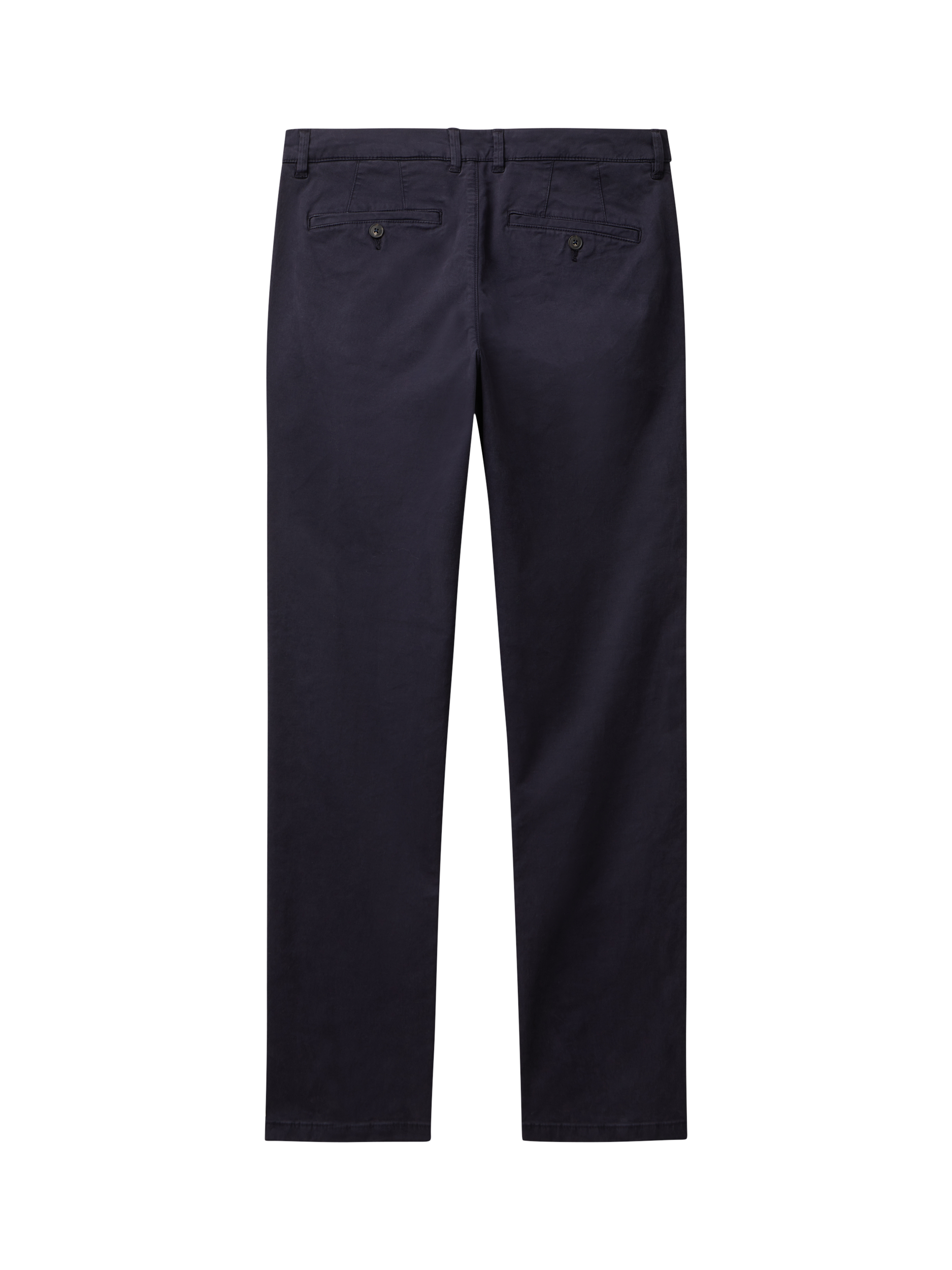 Product image 5 of 5, which shows Benetton Straight Cotton Blend Chinos, Dark Blue, 34
