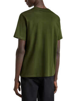 Benetton Cotton Regular Fit Short Sleeve T-Shirt - view 2, Dark Military Green