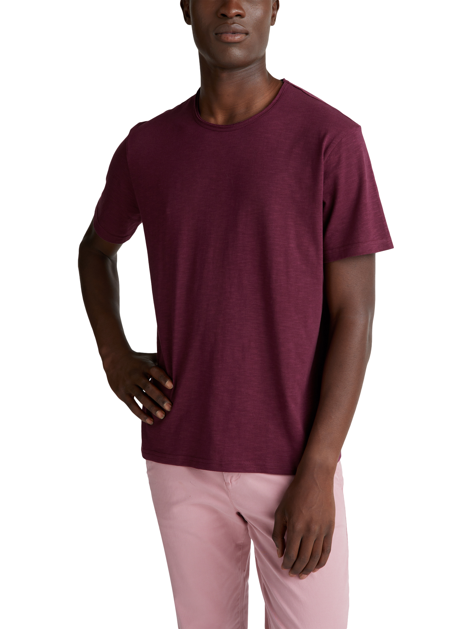 Benetton Crew Neck Cotton T-Shirt, Red