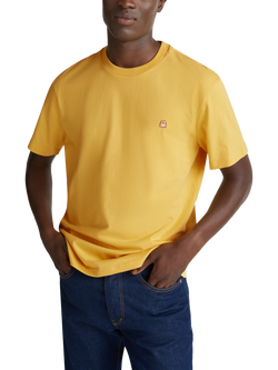 Benetton Cotton Regular Fit Short Sleeve T-Shirt, Yellow