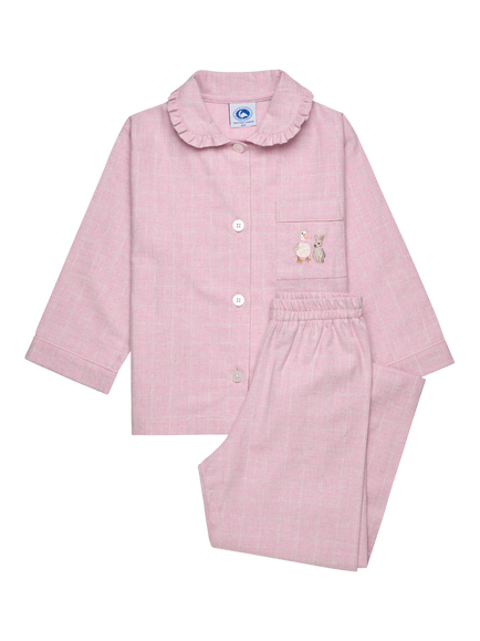 Trotters Kids' Duck & Bunny Pyjamas, Pink, Pink