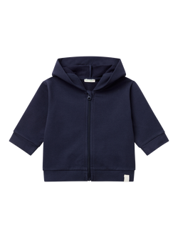 Benetton Baby Cotton Rich Zipped Hoodie, Blue