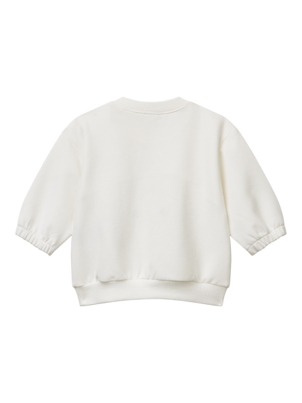Benetton Baby Cotton Rich Sweatshirt - view 2, White